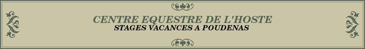 CENTRE EQUESTRE DE L'HOSTE